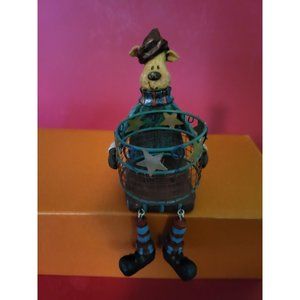 VTG Sitting Bear Holding Basket Shelf Sitter